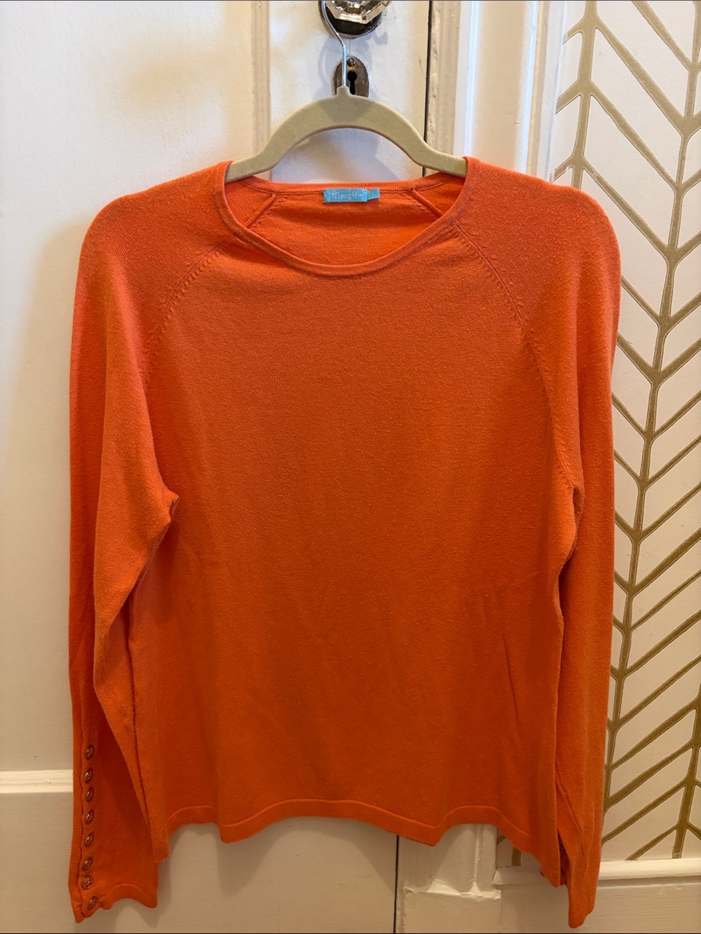 Bright Orange Crewneck Sweater - Men's